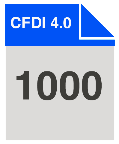 Factura electronica 1000 CFDI 4.0