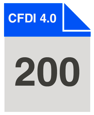 Factura electronica 200 CFDI 4.0