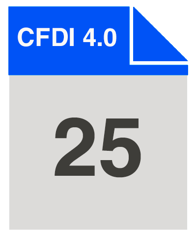 Factura electronica 25 CFDI 4.0